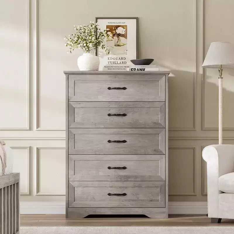 Commode de Chambre à Tiroirs, Commode en Bois pour Placard, Salon, Couloir, Chambre de Bébé, Chambre d'Enfant