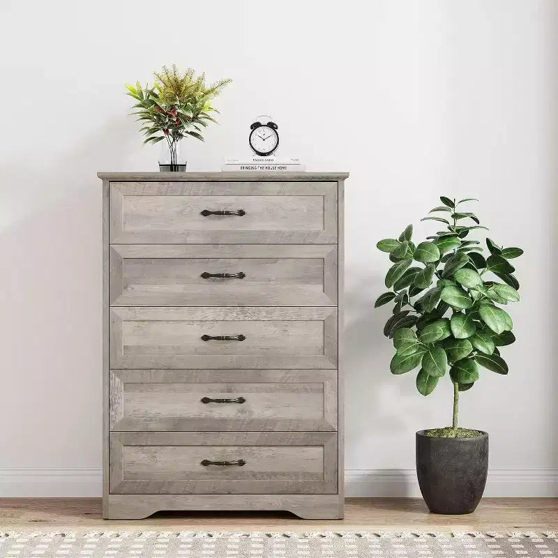 Commode de Chambre à Tiroirs, Commode en Bois pour Placard, Salon, Couloir, Chambre de Bébé, Chambre d'Enfant