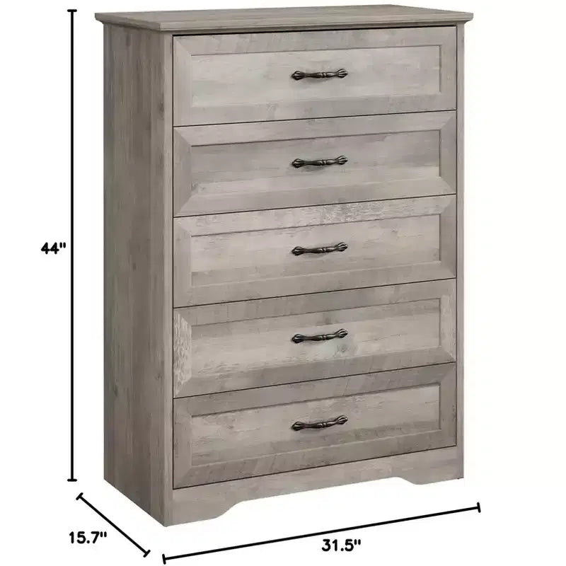 Commode de Chambre à Tiroirs, Commode en Bois pour Placard, Salon, Couloir, Chambre de Bébé, Chambre d'Enfant