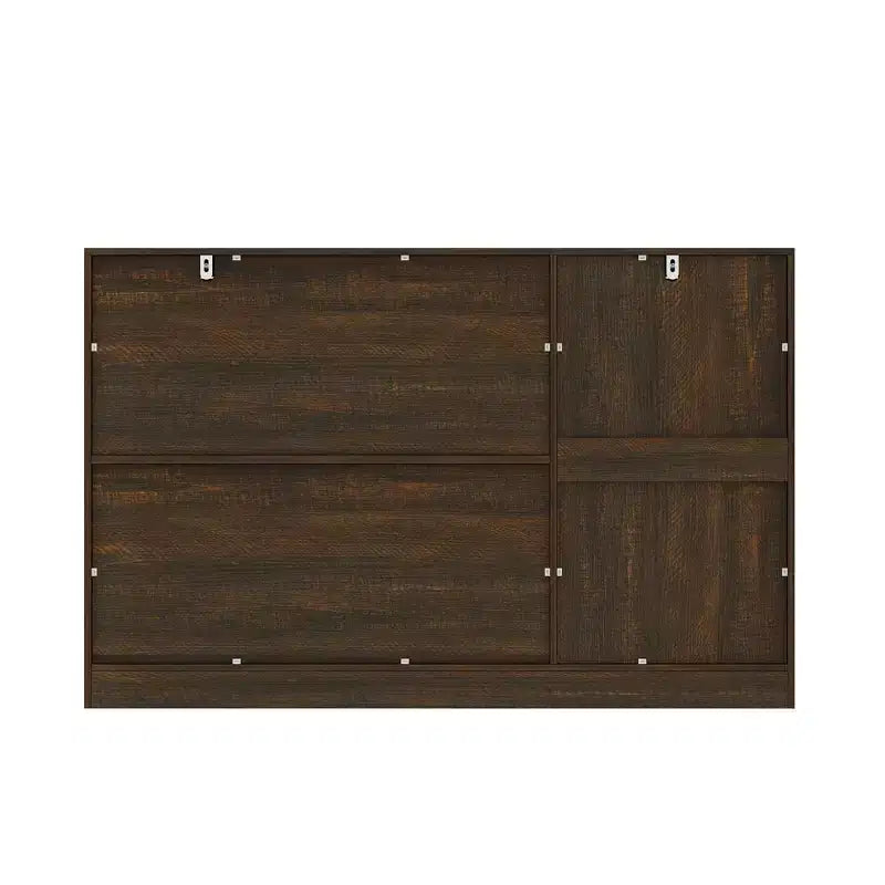 Meuble de Rangement/Buffet de Cuisine Effet Bois avec Dispositif Anti-Basculement, 3 Tiroirs + 2 Portes pour Cuisine ou Salon