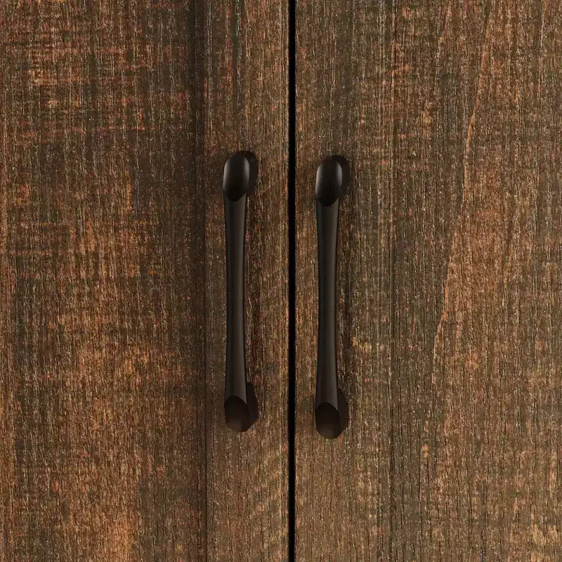 Meuble de Rangement/Buffet de Cuisine Effet Bois avec Dispositif Anti-Basculement, 3 Tiroirs + 2 Portes pour Cuisine ou Salon