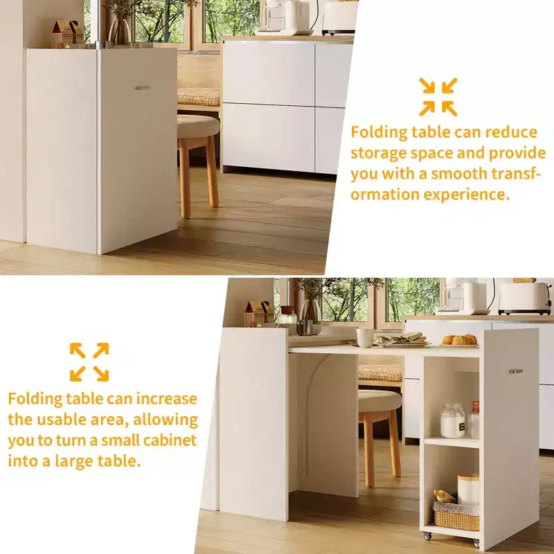 Bureau d'ordinateur pliable de 50 pouces avec étagère, table d'extension de bureau à domicile avec roues, petit bureau d'étude avec étagères de rangement sans dossier
