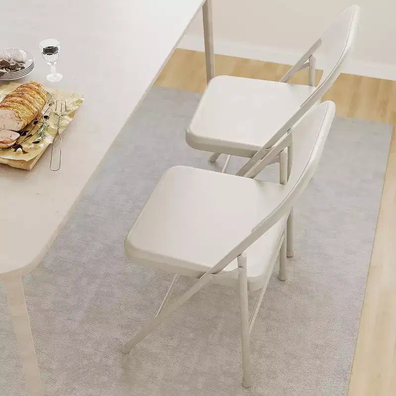 Chaises pliantes tout acier avec dossier, chaises de salle à manger pliables en métal robuste supportant jusqu'à 150 kg, pour bureau, événements intérieurs et extérieurs