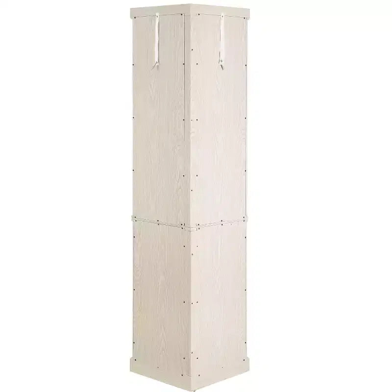 Meuble de Rangement Salle de Bain MDF+Placage Bois 1 Porte 1 Tiroir Étanche