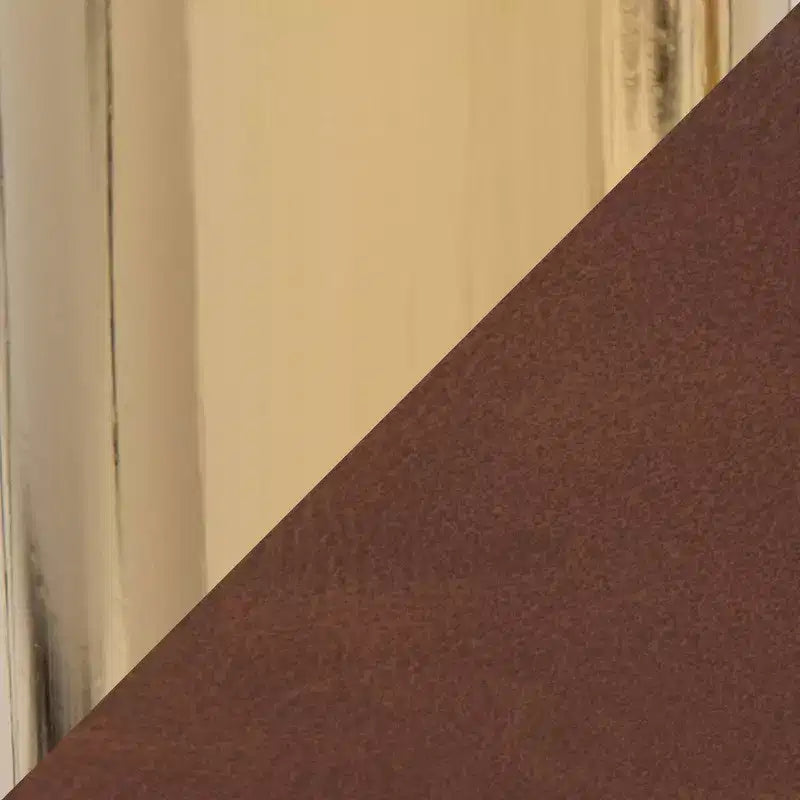 Fauteuil de bureau, similicuir doré/brun avec hauteur réglable et pivotant