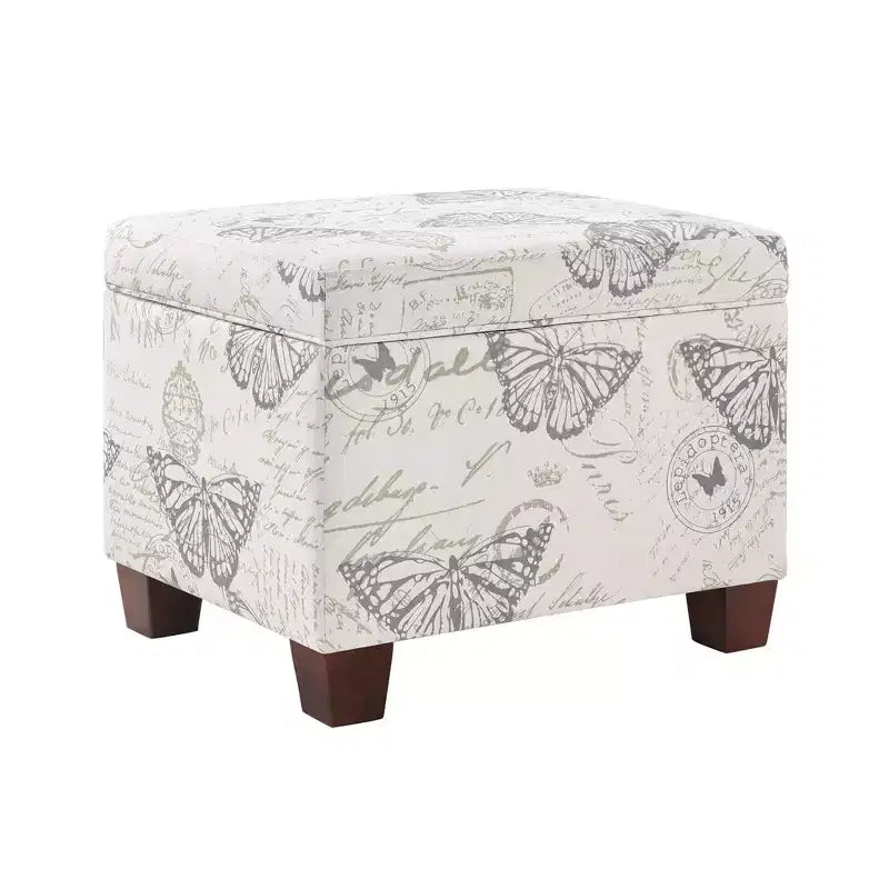 Pouf de rangement avec siège rembourré