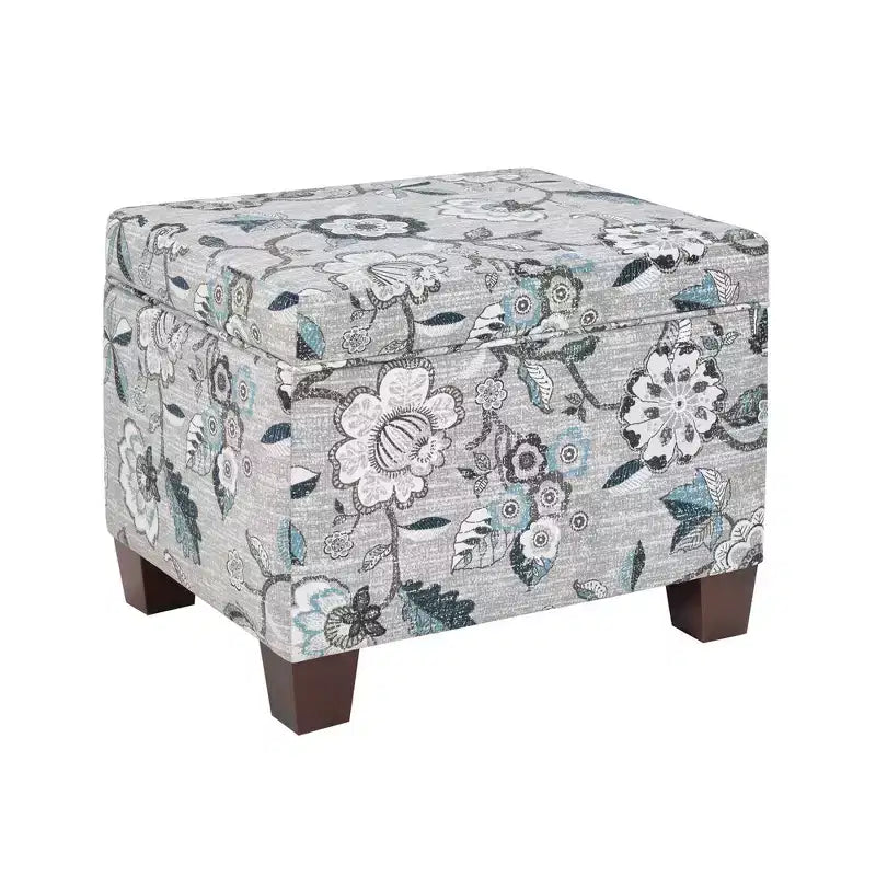 Pouf de rangement avec siège rembourré