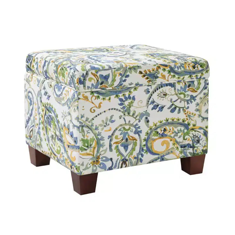 Pouf de rangement avec siège rembourré
