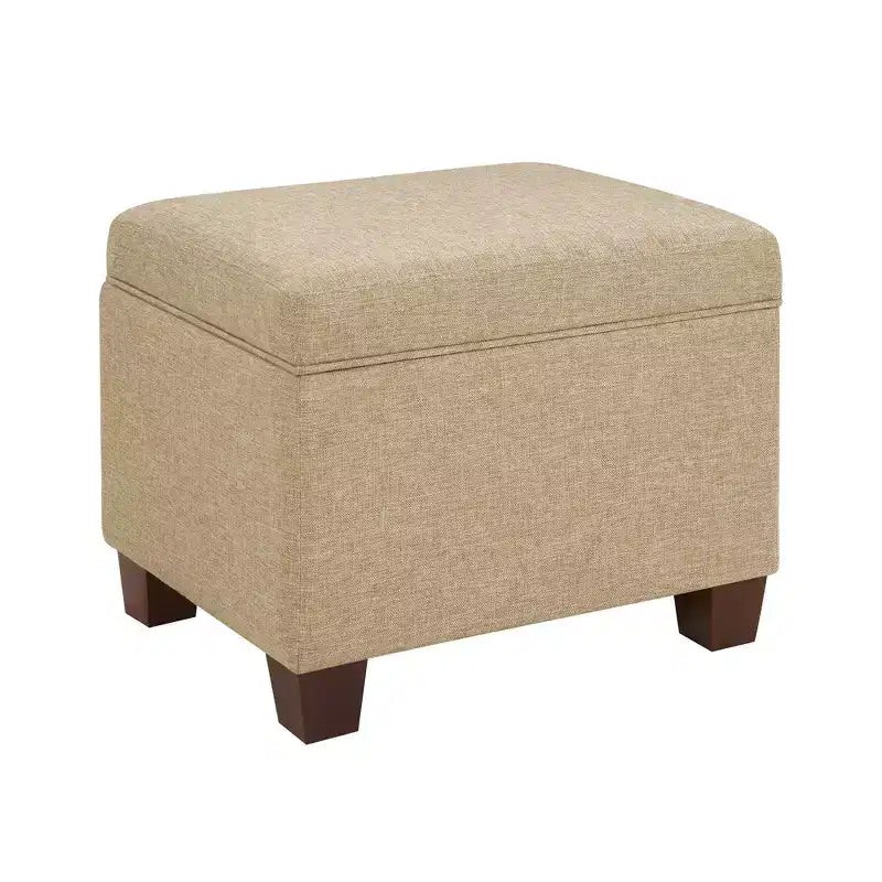 Pouf de rangement avec siège rembourré