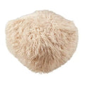 Pouf repose-pieds en fausse fourrure