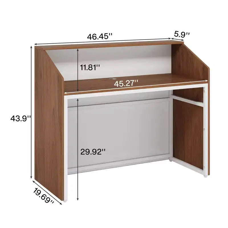 Comptoir d'accueil, réception de 120 cm